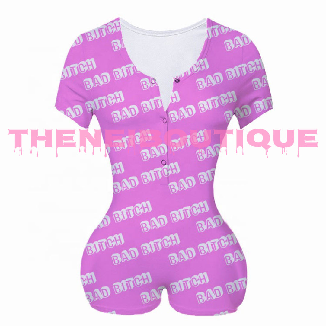 Bad B*tch romper Pajamas