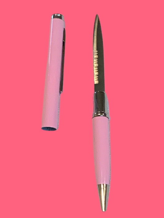 Pink pen knife