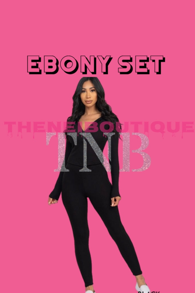 Ebony Two piece set